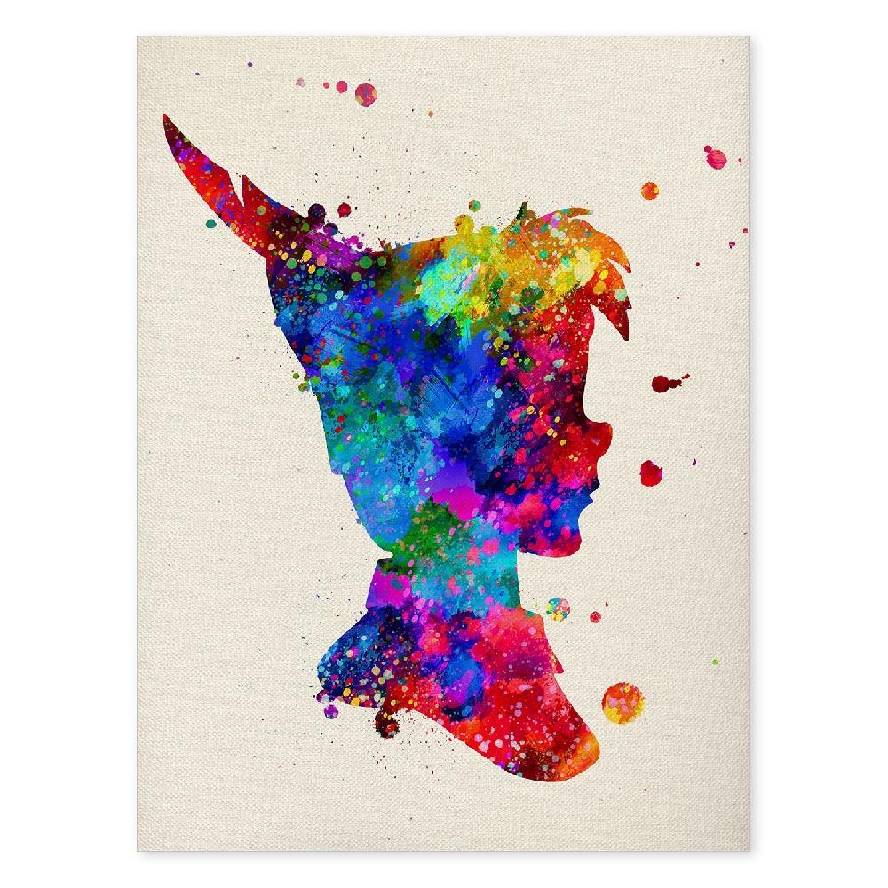 nacnic Póster Acuarela de Peter Pan