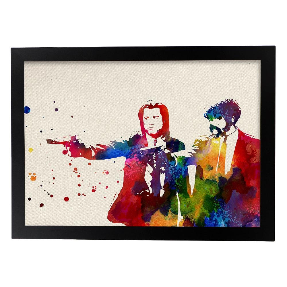 Nacnic Póster Acuarela De Pulp Fiction