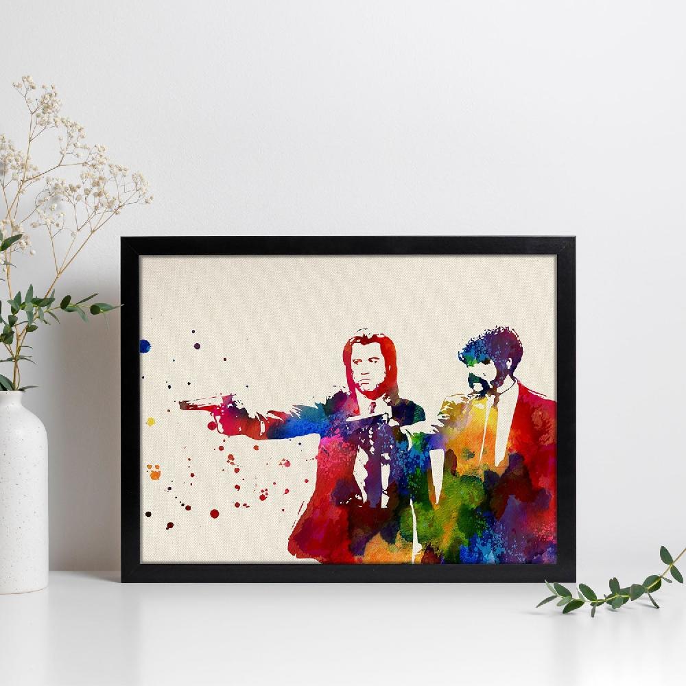 nacnic Póster acuarela de Pulp Fiction