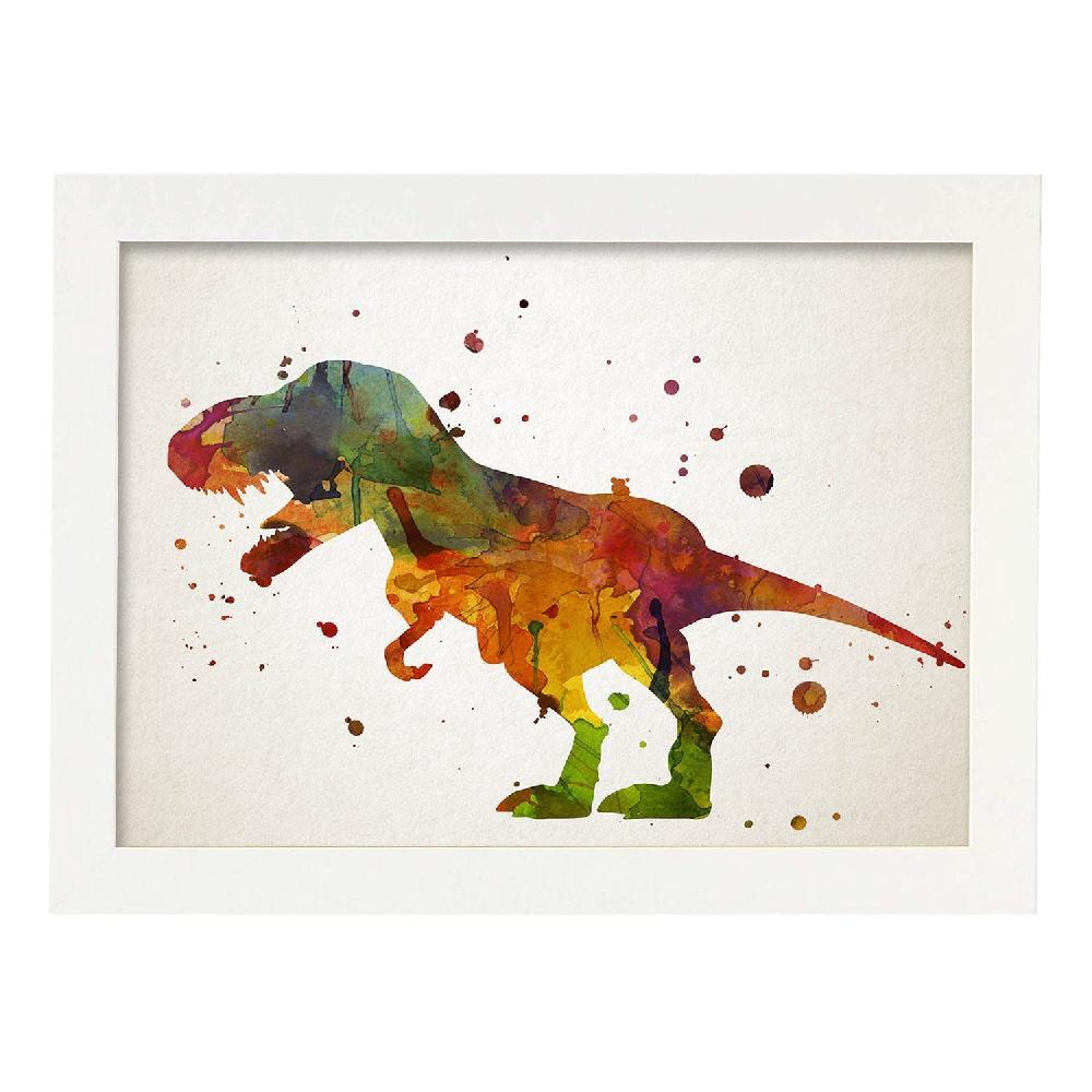 Nacnic Poster Acuarela De T-Rex-2