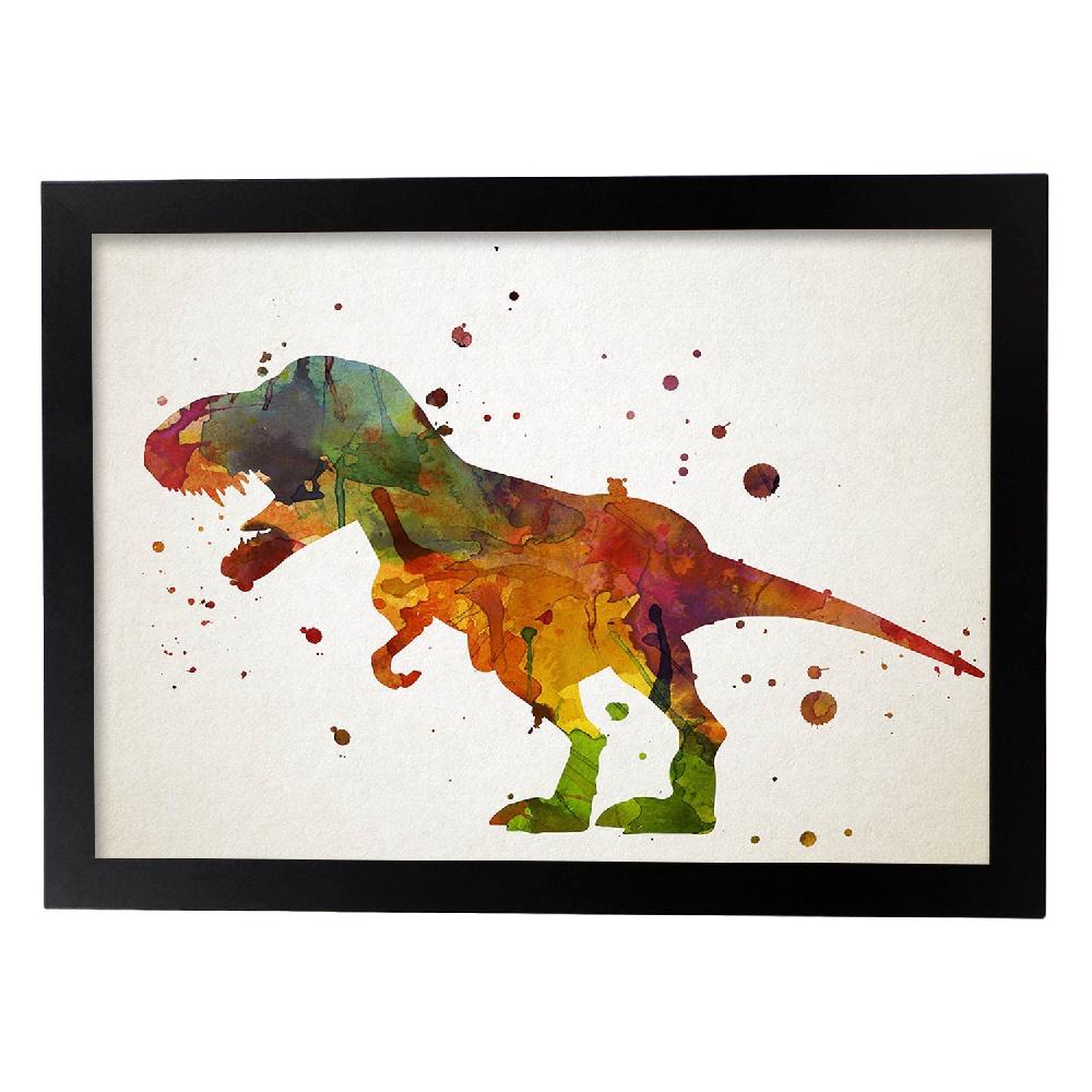 Nacnic Poster Acuarela De T-Rex-2