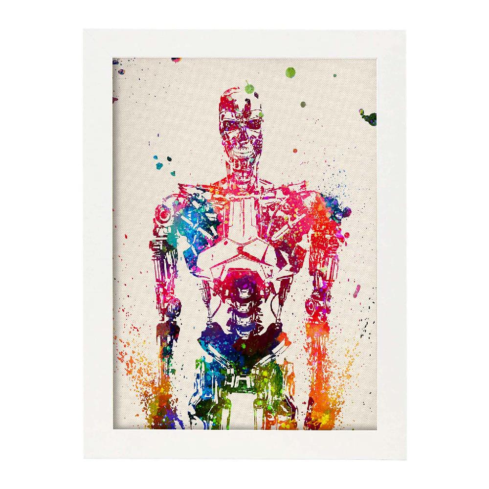 Nacnic Poster Acuarela De Terminator2