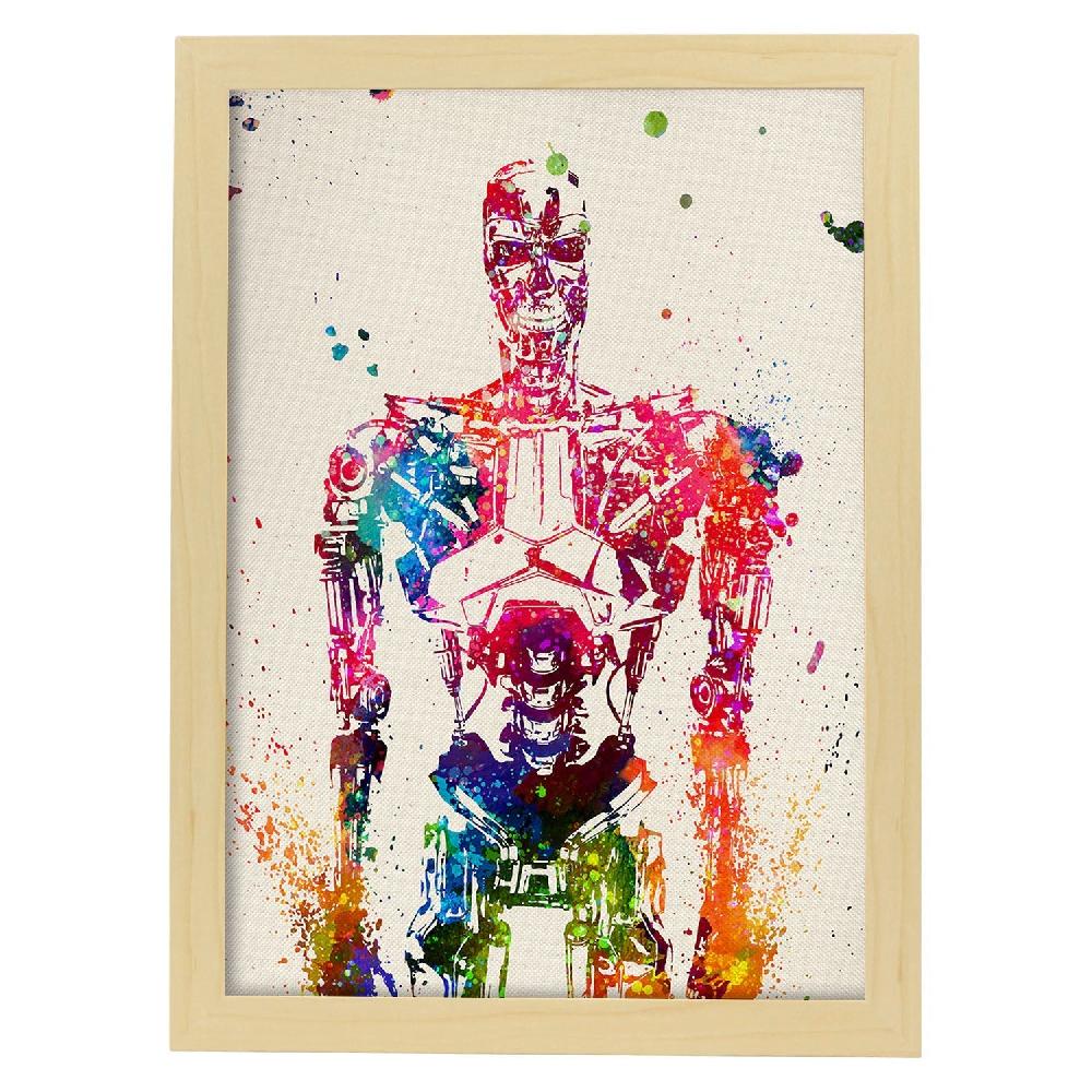 Nacnic Poster Acuarela De Terminator2