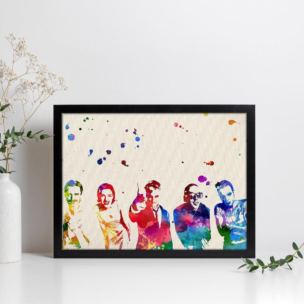 nacnic Poster Acuarela de Trainspotting