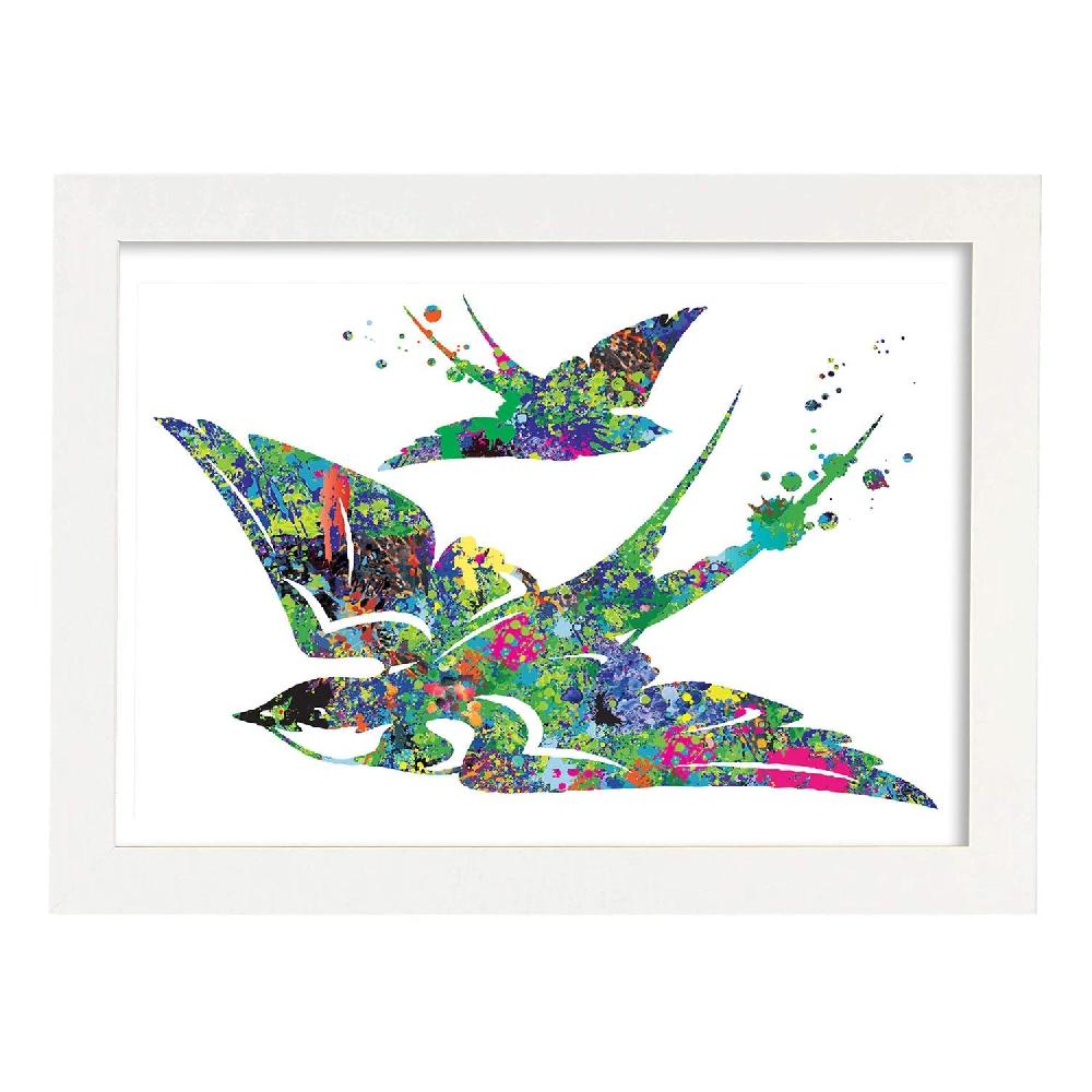Nacnic Poster Acuarela Gaviota Mix