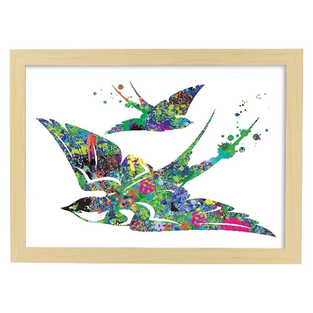 Nacnic Poster Acuarela Gaviota Mix