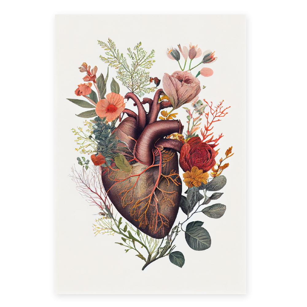 nacnic Póster Anatómico de Corazón