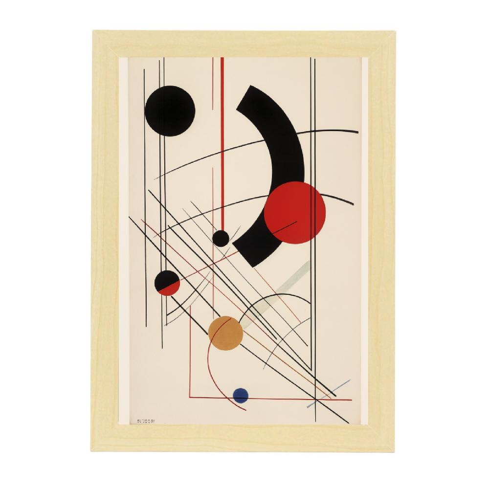 Nacnic Poster Bauhaus Geométrico Aleatorio