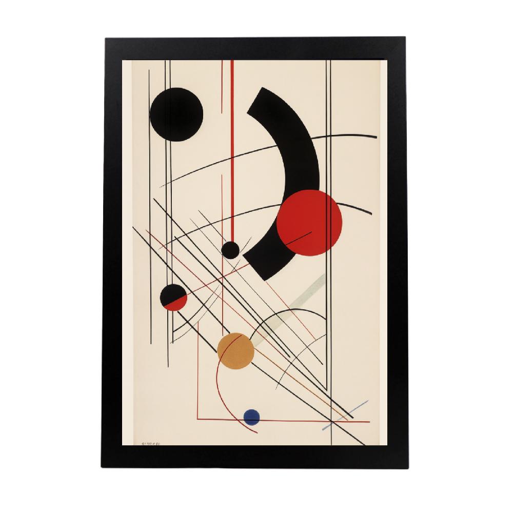 nacnic Poster Bauhaus Geométrico Aleatorio