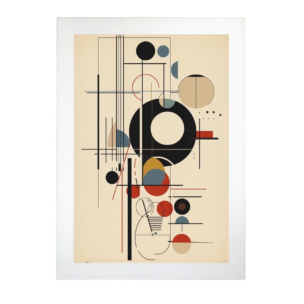 Nacnic Póster BAUHAUS Geométrico Simple