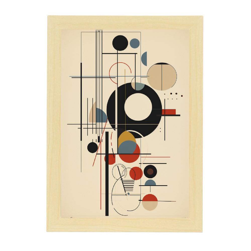 Nacnic Póster BAUHAUS Geométrico Simple