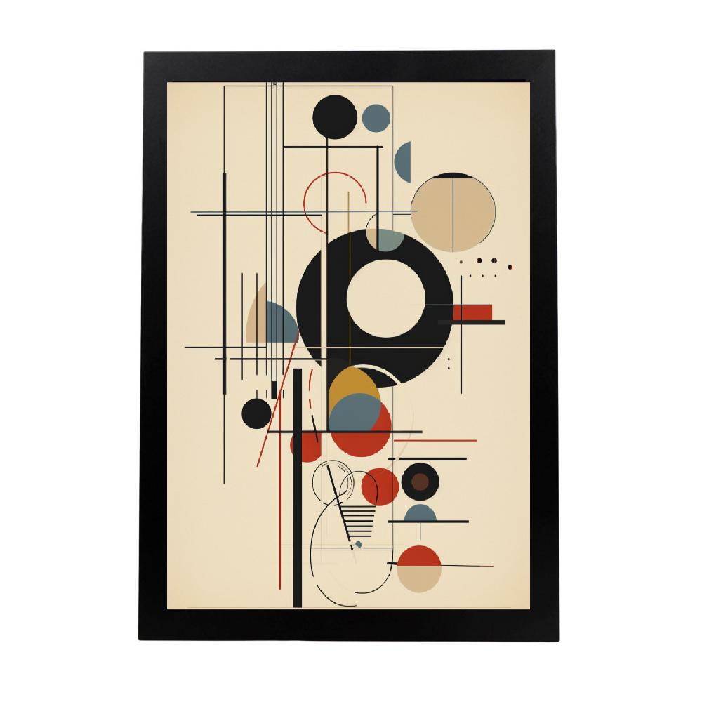 nacnic Póster BAUHAUS Geométrico Simple