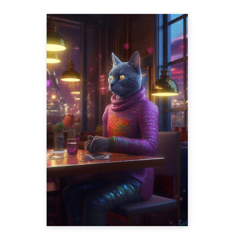 Nacnic Póster "Cat Tax Con Estilo Suéter"