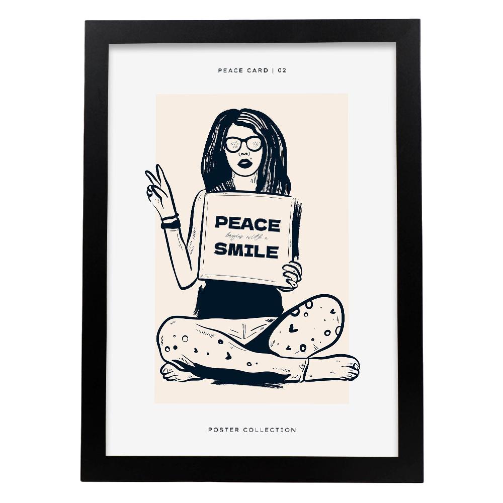 Nacnic Póster Comienza Con Una Sonrisa