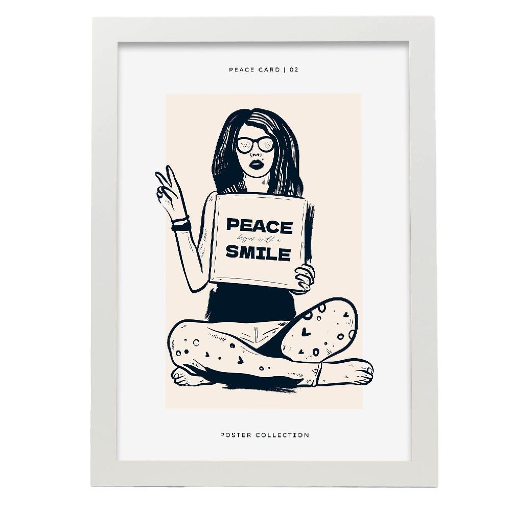 Nacnic Póster Comienza Con Una Sonrisa