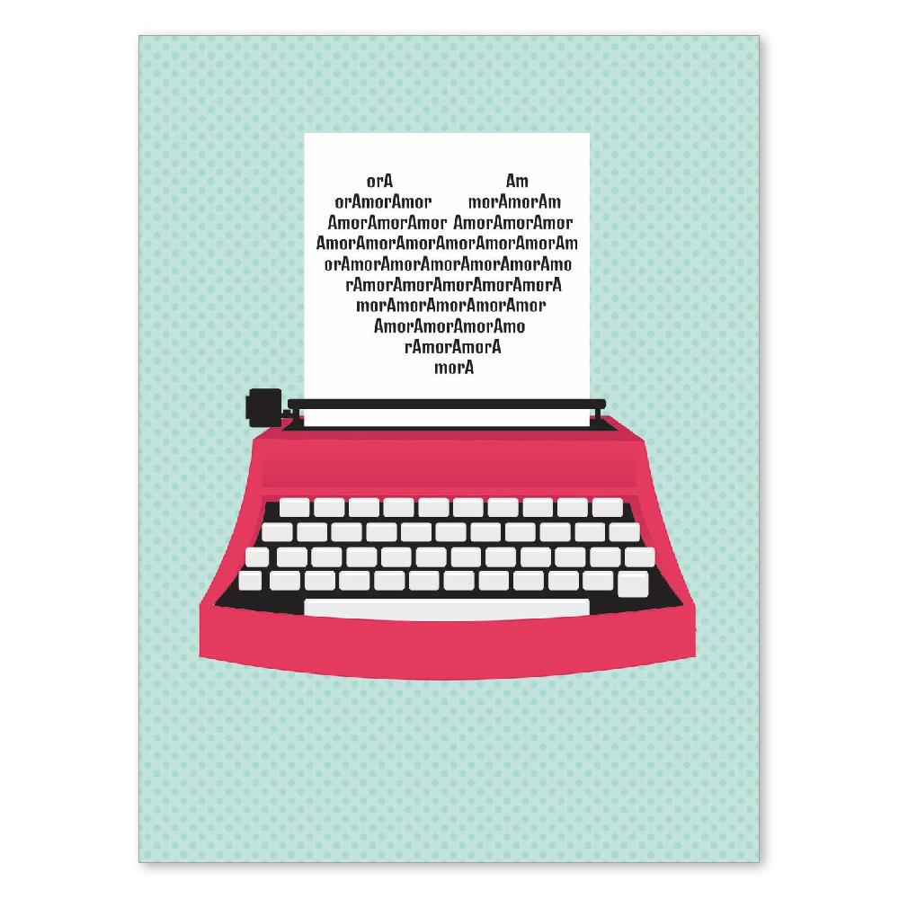 nacnic Poster con mensaje feliz. Lámina Amor