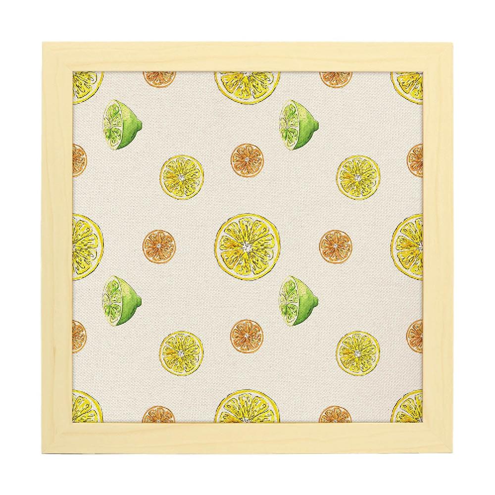 Nacnic Póster Cuadrado De Frutas Ácidas Ilustrado