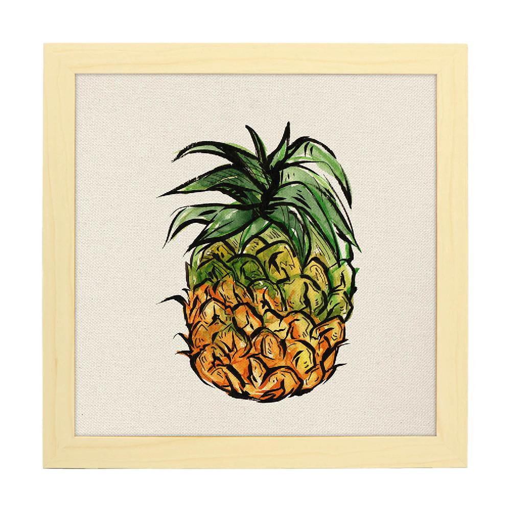 Nacnic Póster Cuadrado De Piña Ilustrado