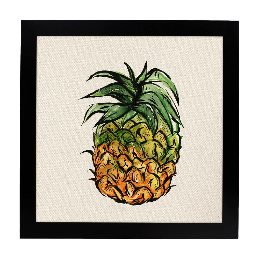 Nacnic Póster Cuadrado De Piña Ilustrado