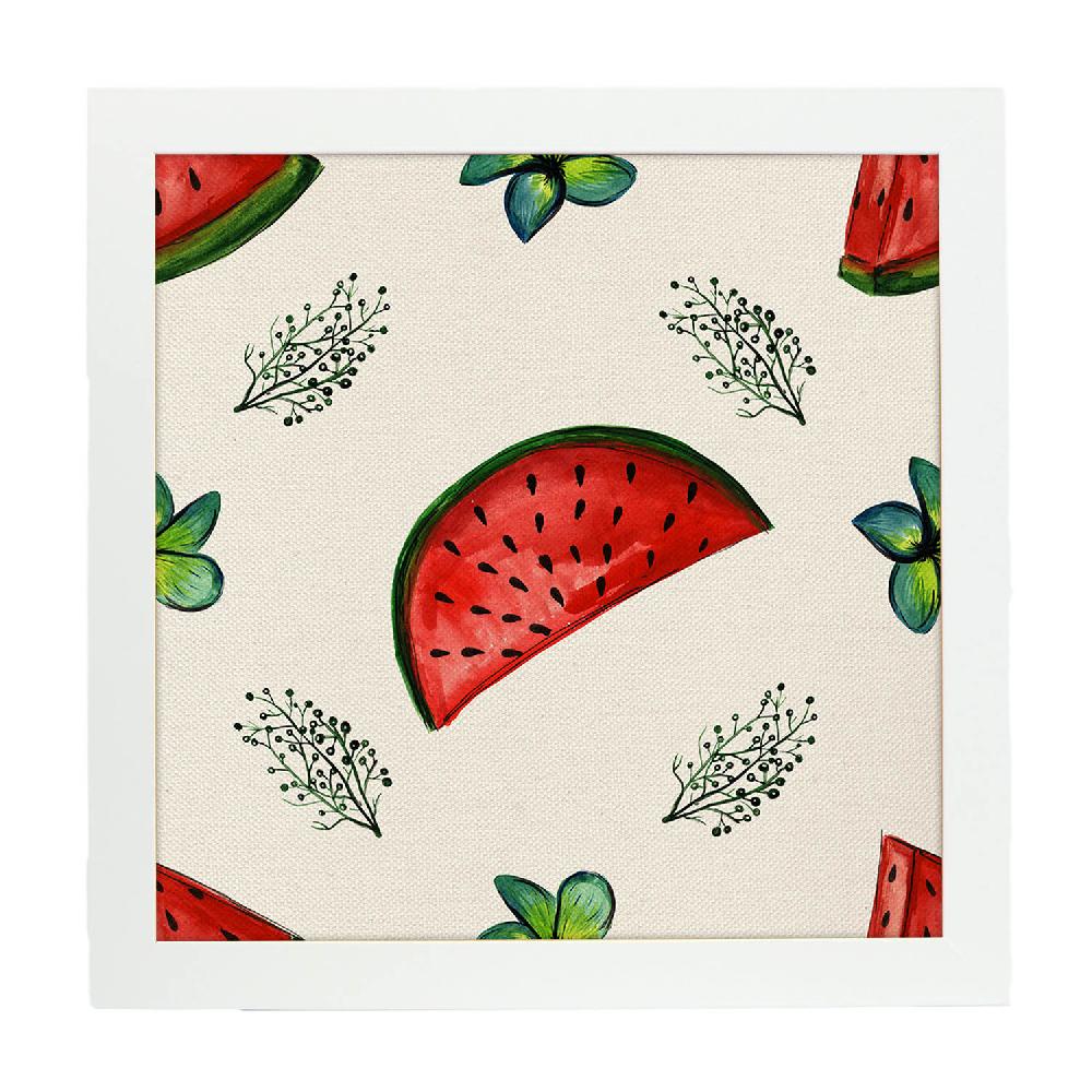 Nacnic Póster Cuadrado De Sandia Ilustrada