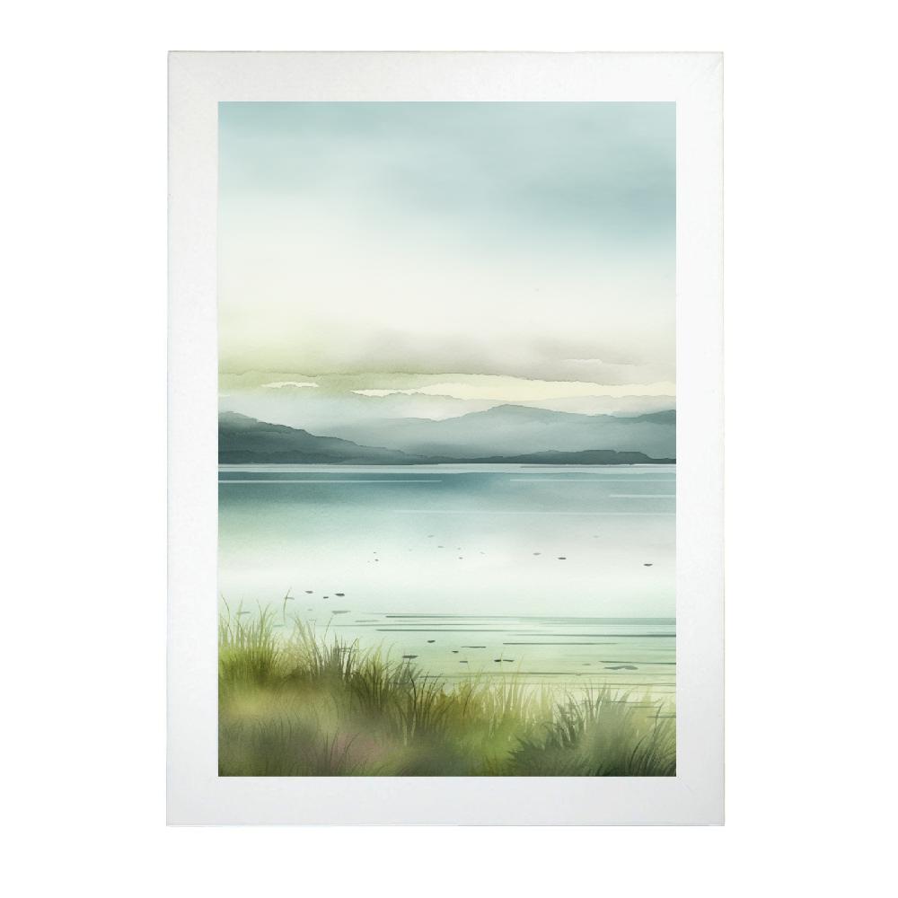 Nacnic Póster De Acuarela De Paisaje Sereno