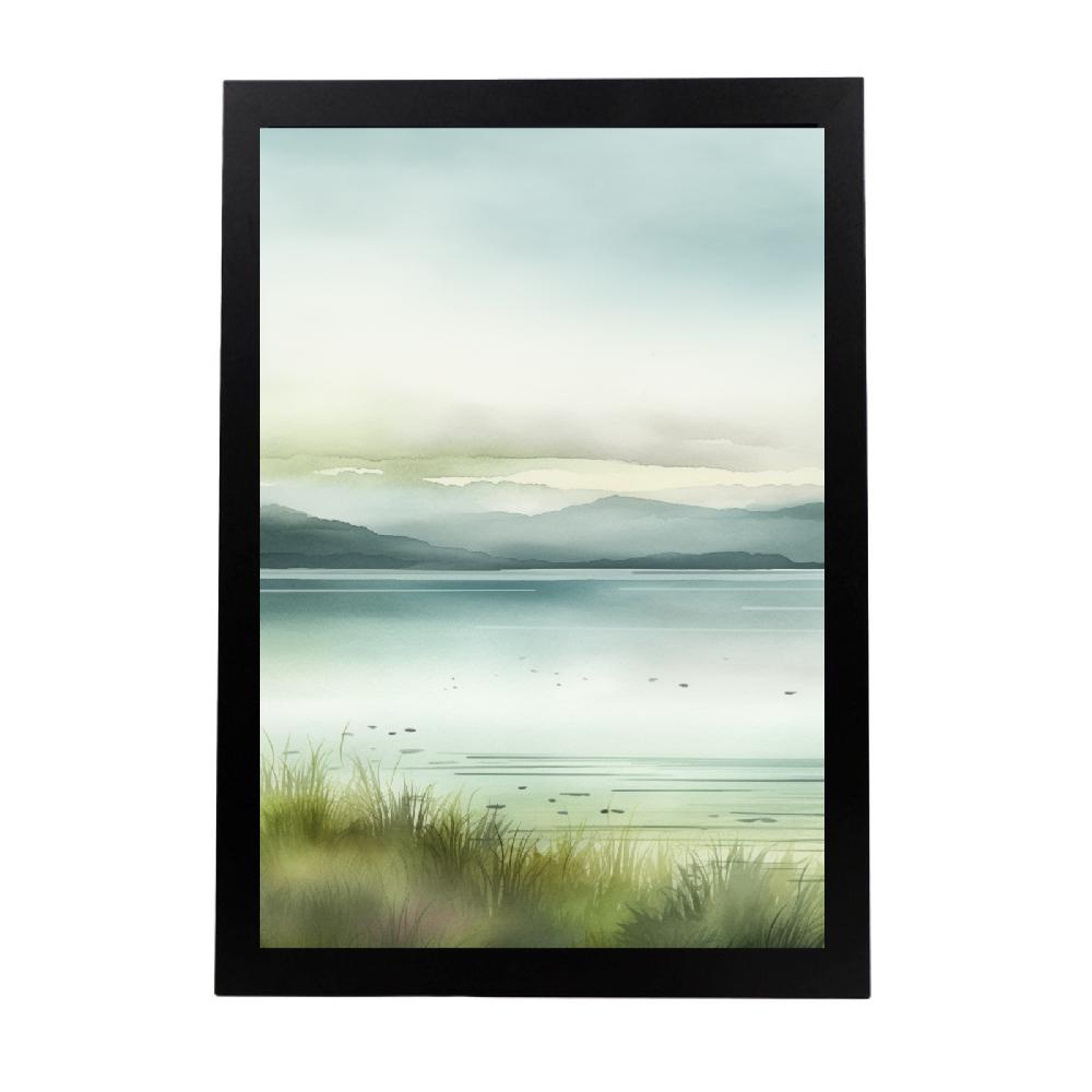 nacnic Póster de Acuarela de Paisaje Sereno
