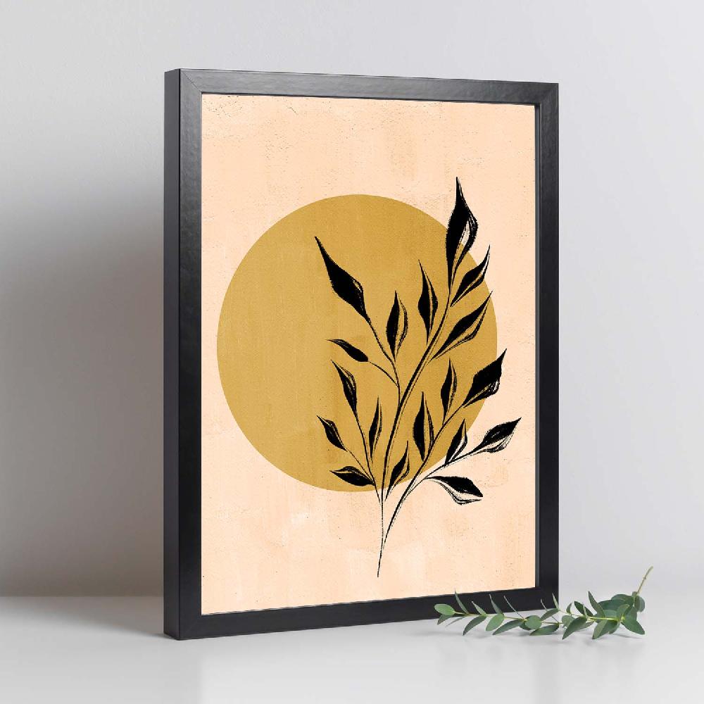 Nacnic Poster De Acuarela De Plantas Abstractas