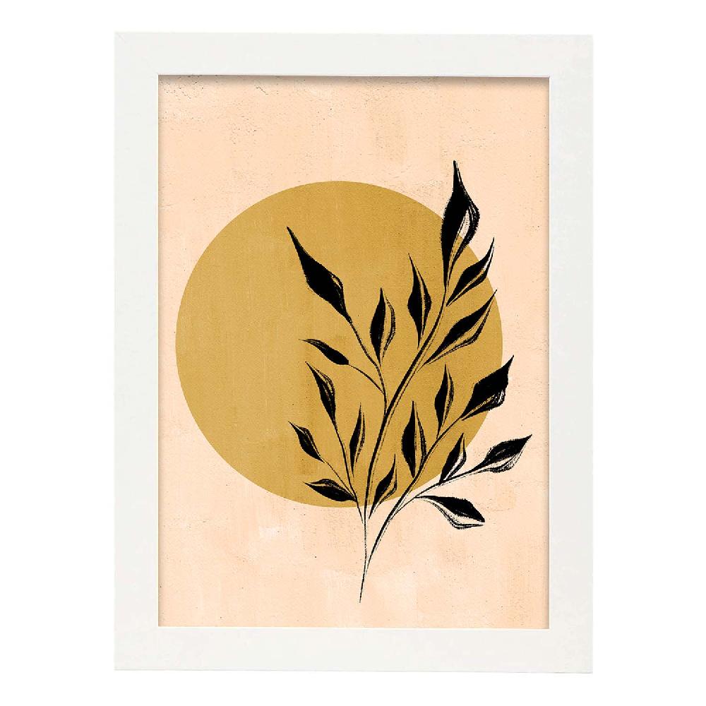 Nacnic Poster De Acuarela De Plantas Abstractas