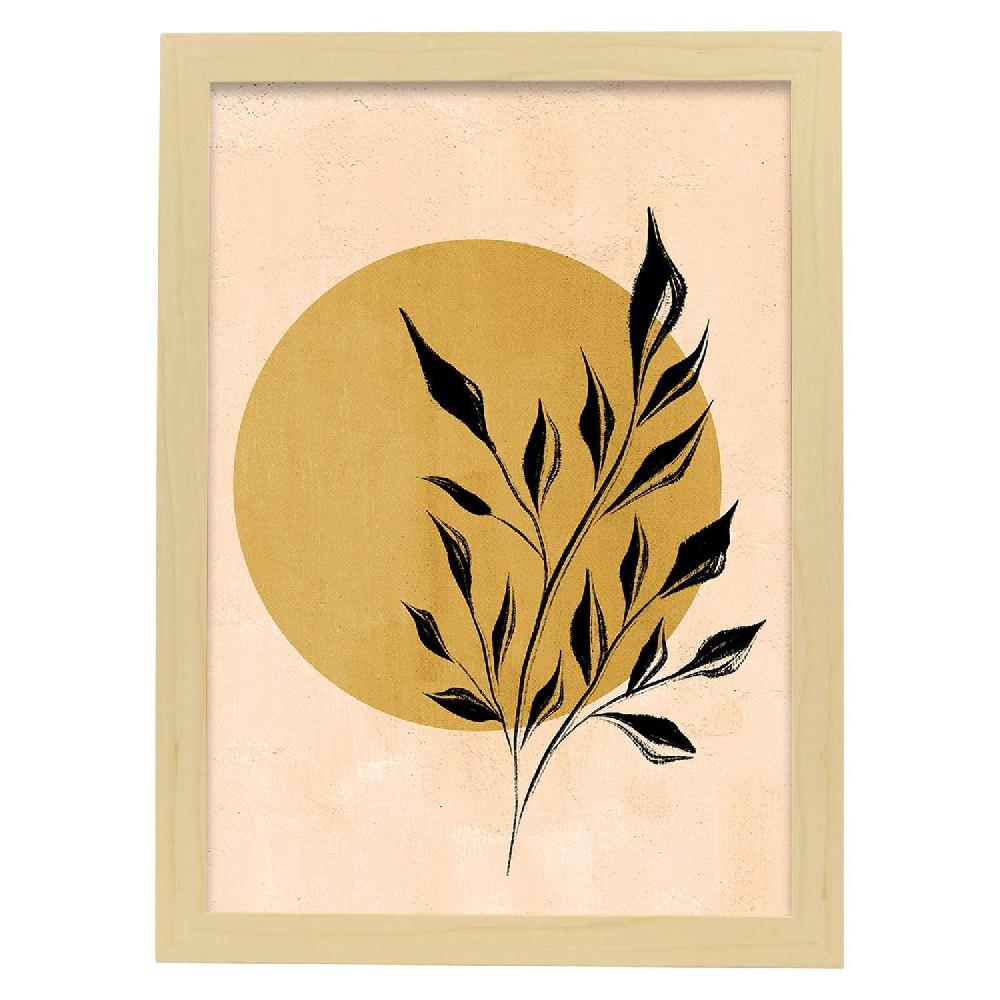 Nacnic Poster De Acuarela De Plantas Abstractas