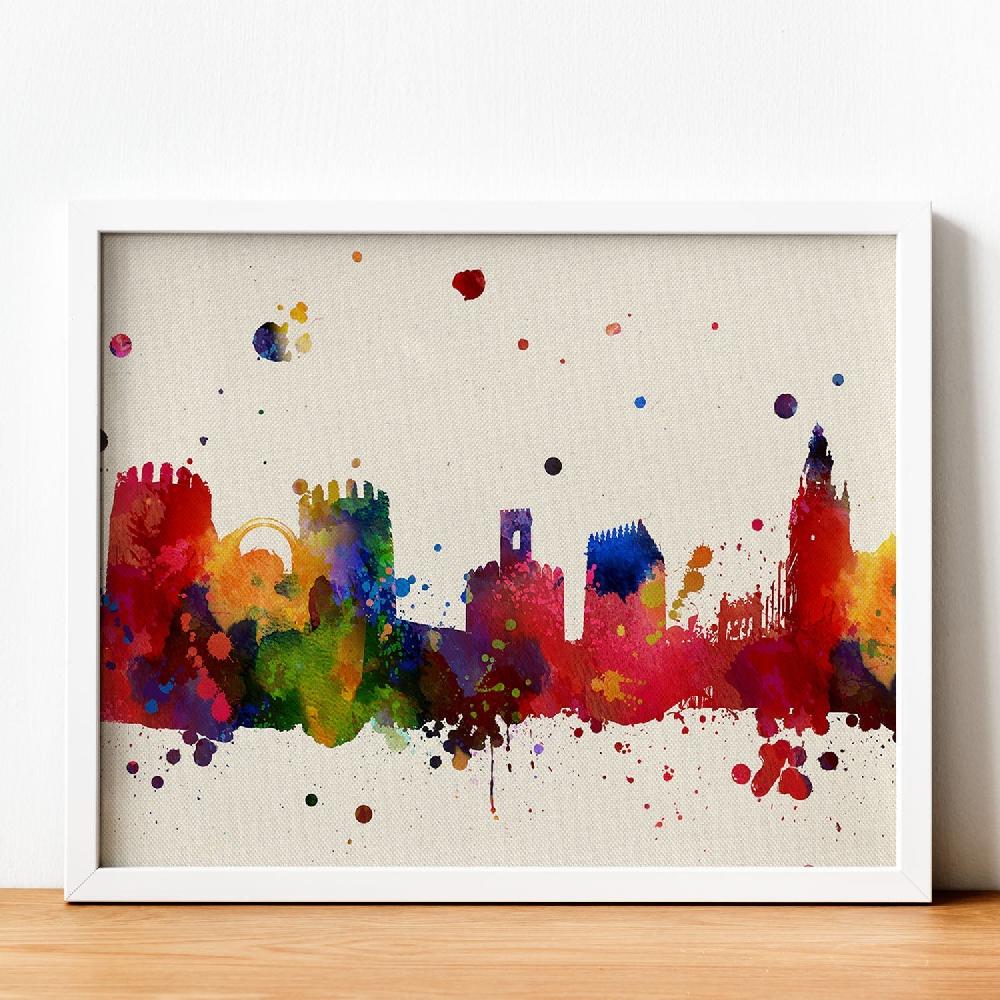 nacnic Póster de Badajoz y Mapas de España