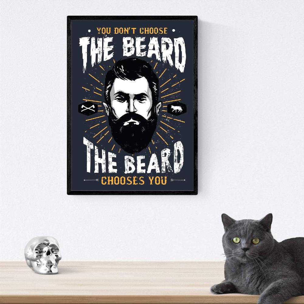 Nacnic Poster De Barba De Diseño Decorativo