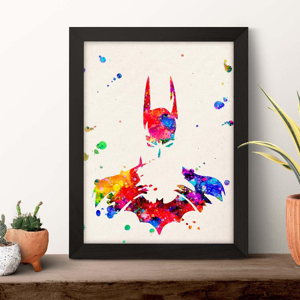 Nacnic Póster De Batman En Acuarela