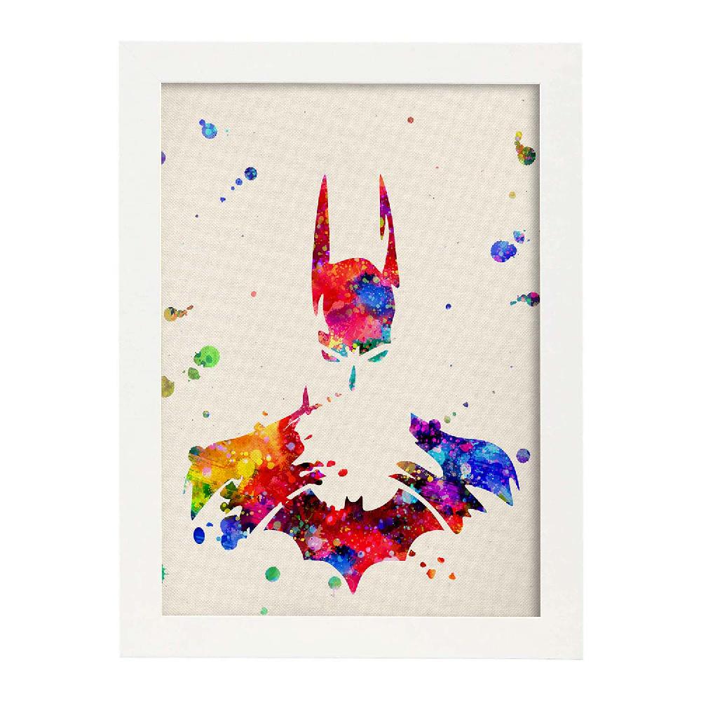 Nacnic Póster De Batman En Acuarela