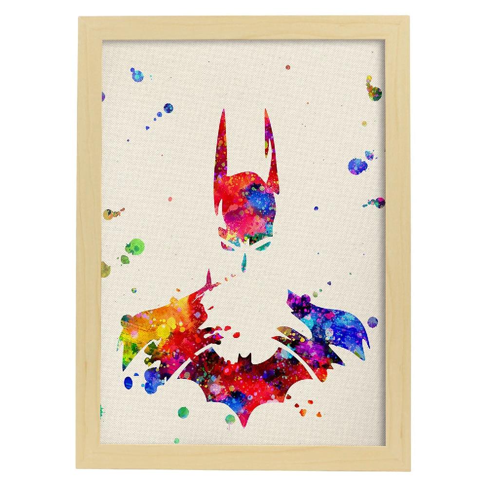 Nacnic Póster De Batman En Acuarela