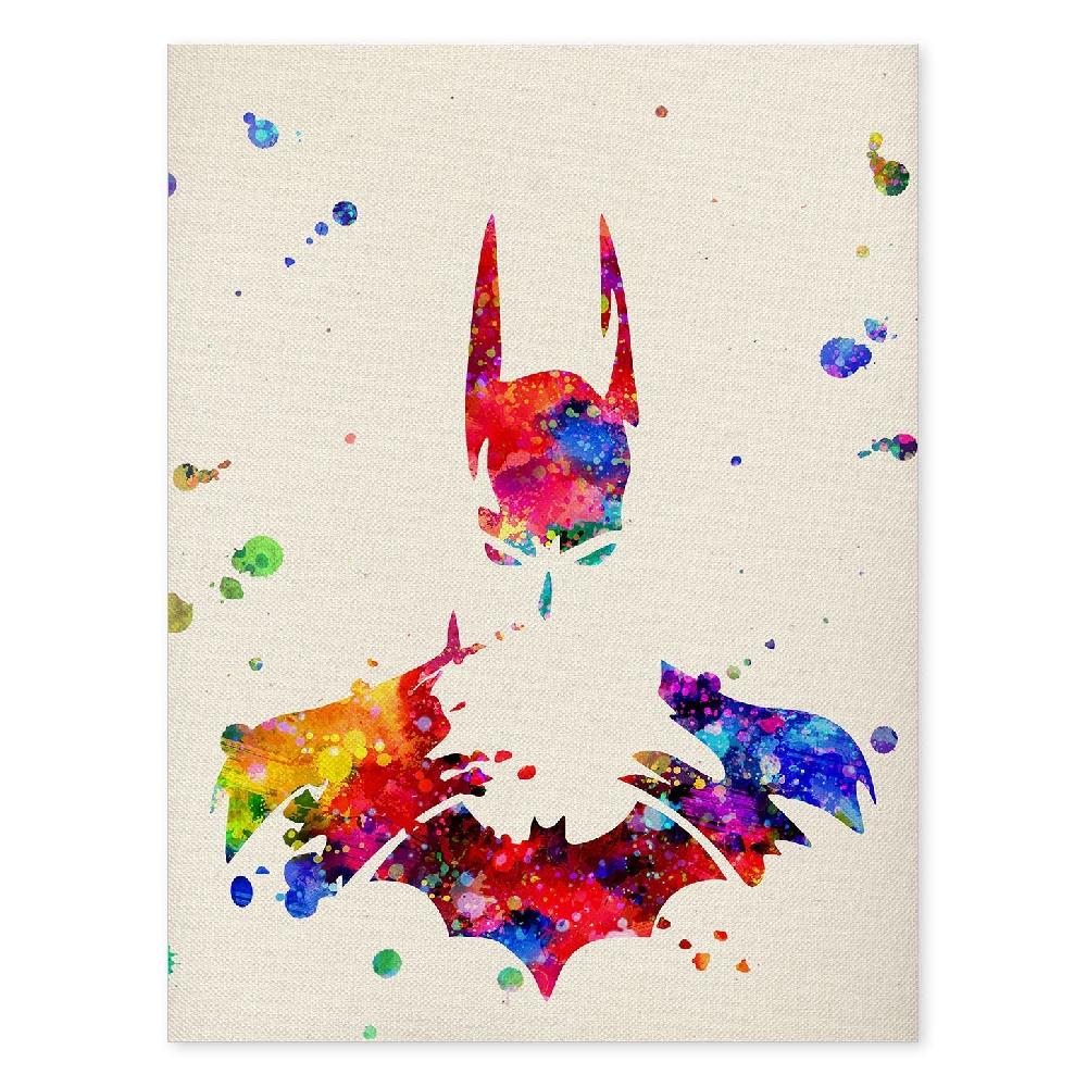 nacnic Póster de Batman en Acuarela