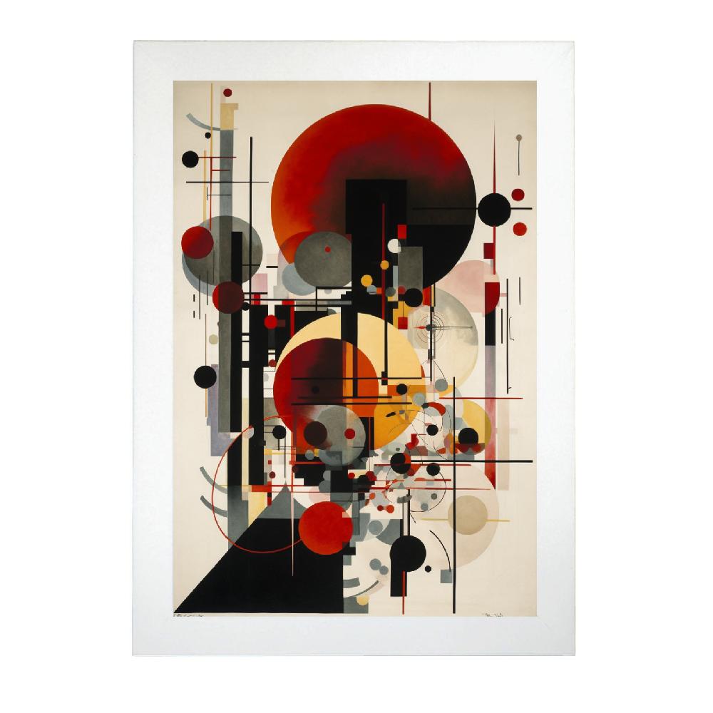 Nacnic Póster De Bauhaus Red Sun