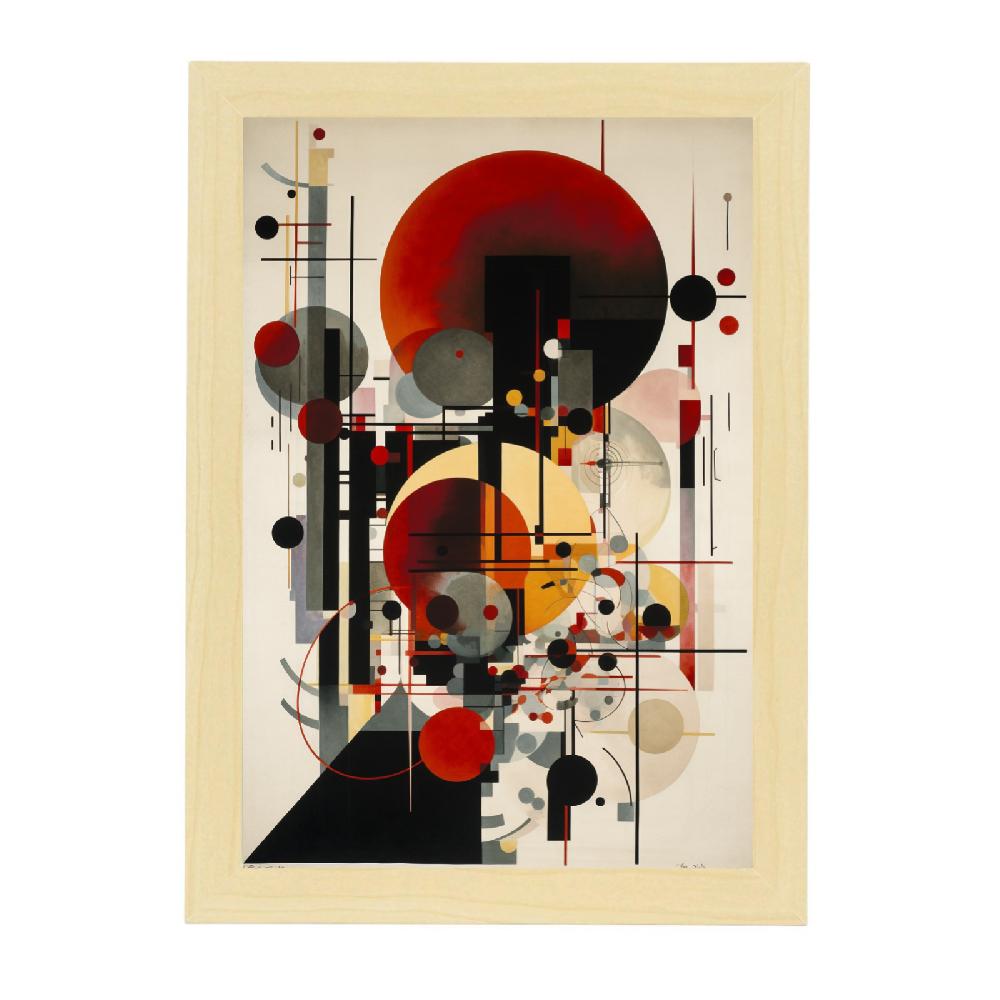 Nacnic Póster De Bauhaus Red Sun