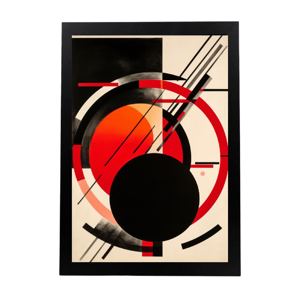 nacnic Póster de BAUHAUS RED SUN
