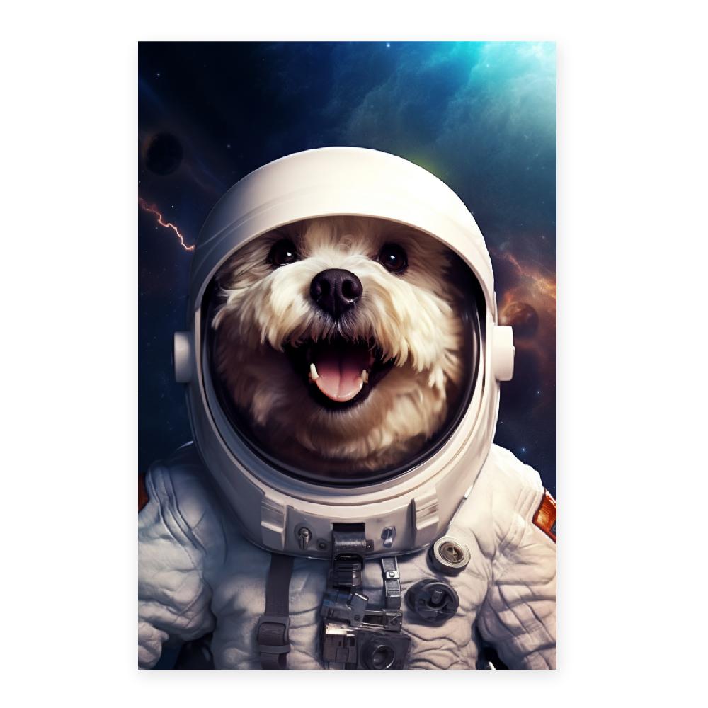 Nacnic Póster De Bichón Astronauta Sonriente