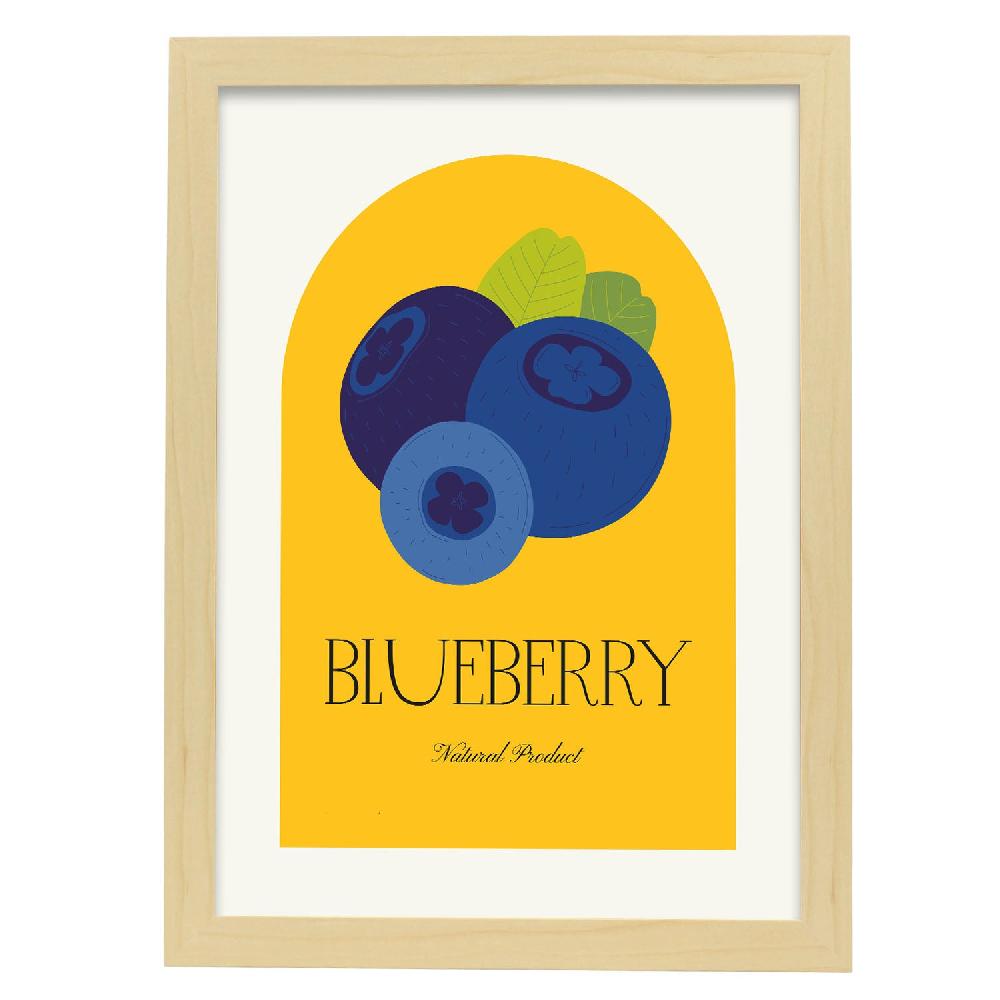 Nacnic Póster De Blueberry
