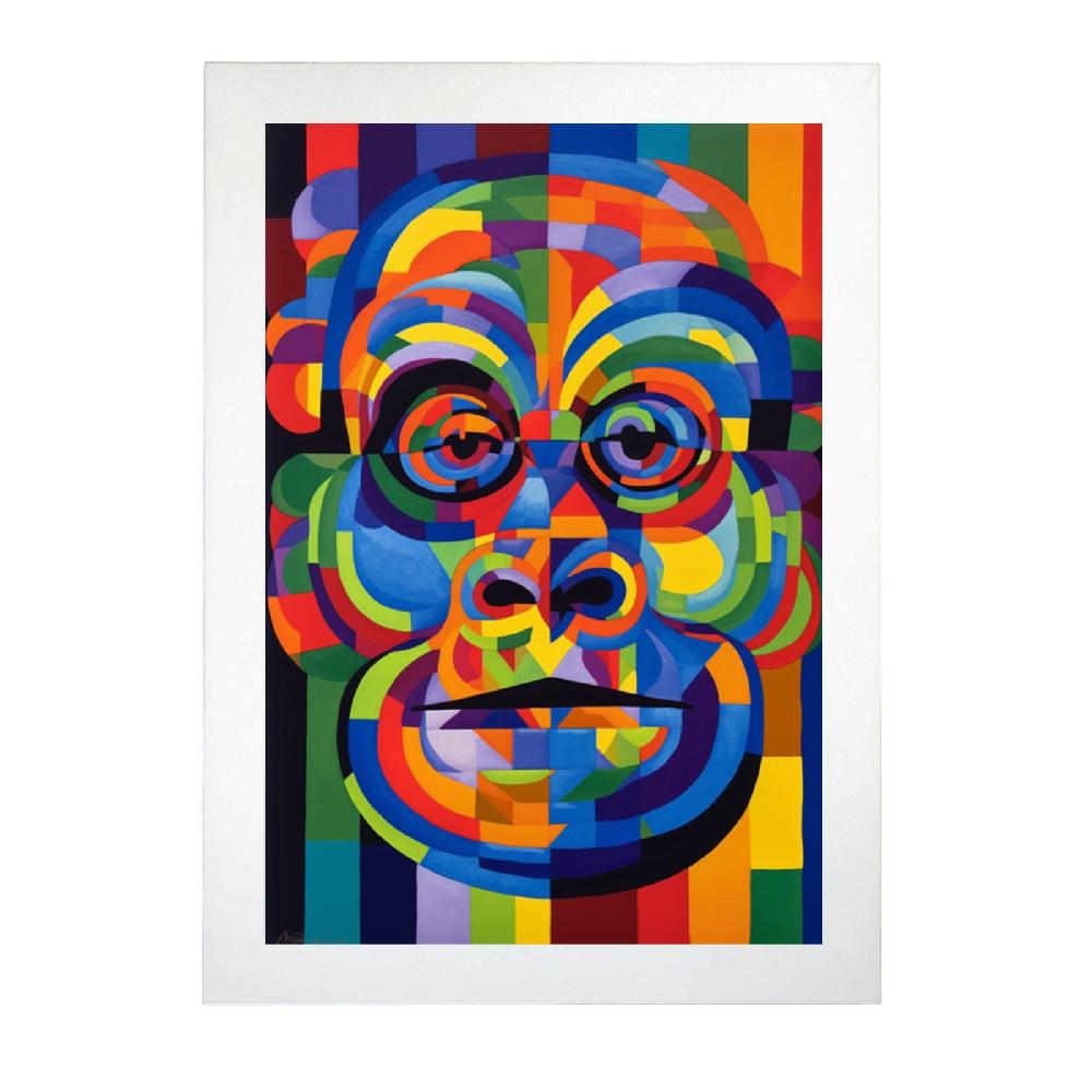 Nacnic Póster De "Cabeza De Mono"