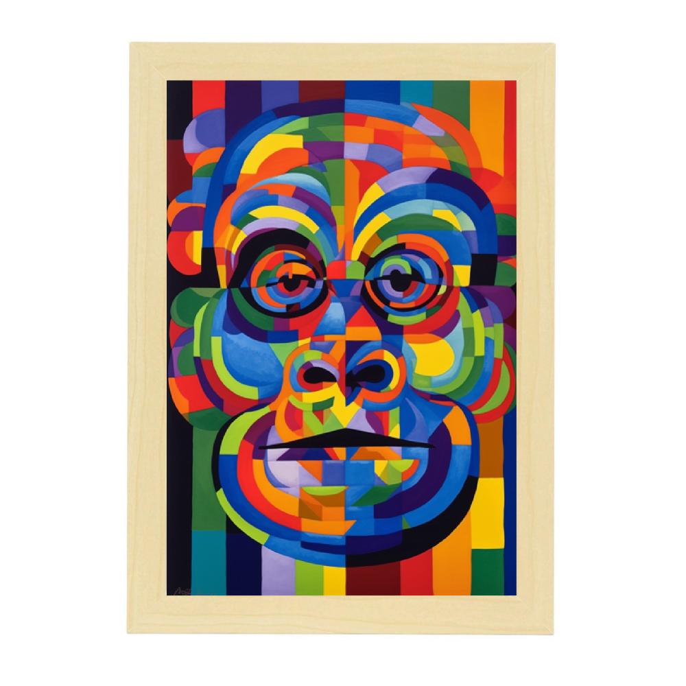 Nacnic Póster De "Cabeza De Mono"