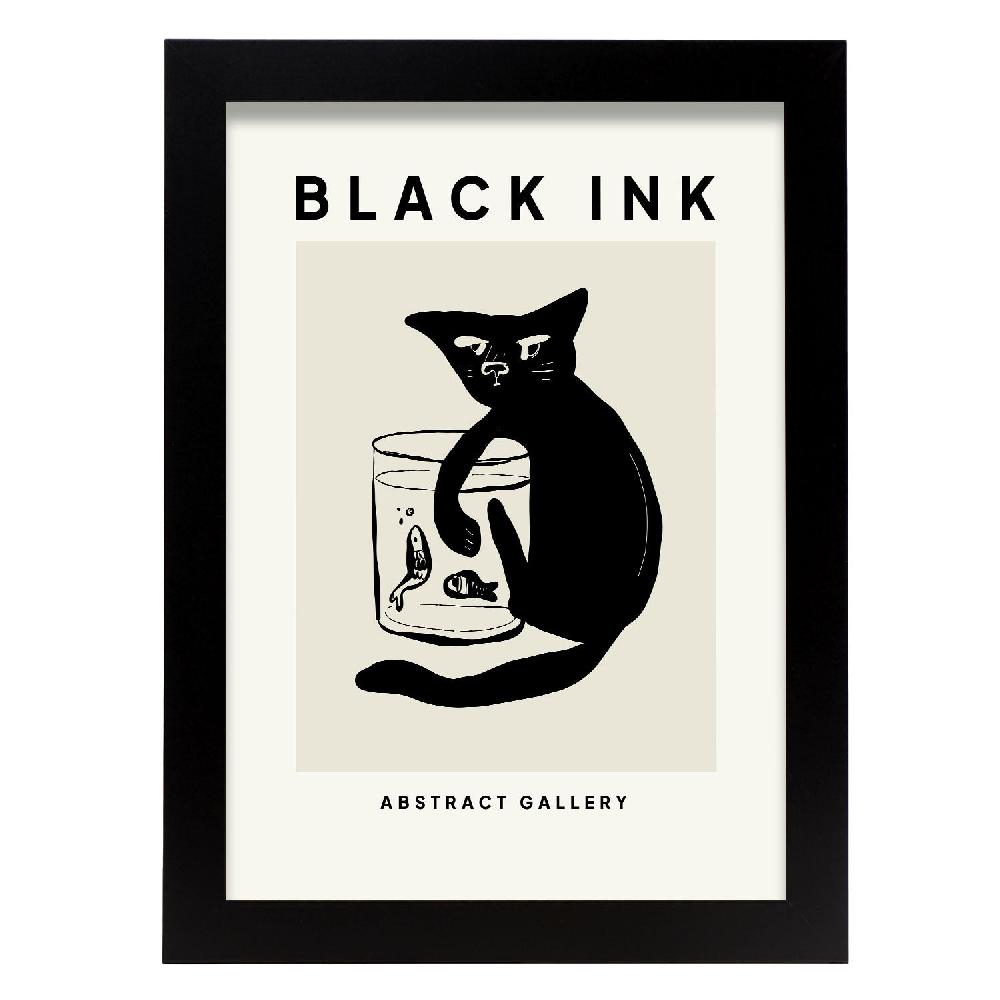 nacnic Póster de Cat pescando un pez