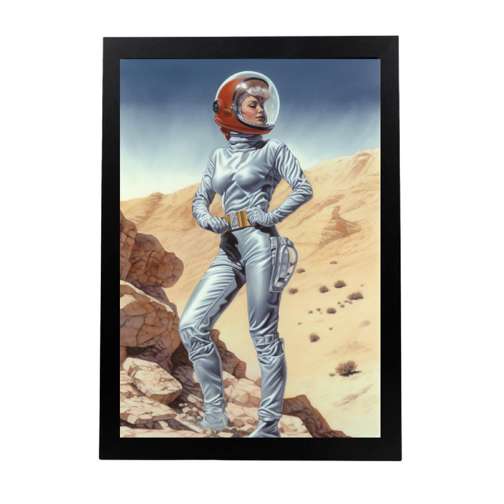 nacnic Póster de Chica Joven en Planeta Alienigena