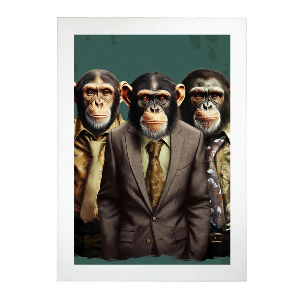 Nacnic Póster De Chimpancés A La MODA