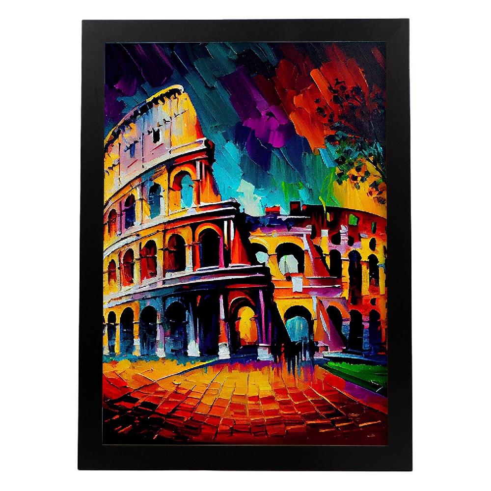 nacnic Nacnic Póster de Coliseo Roma Italia Pintura al Óleo