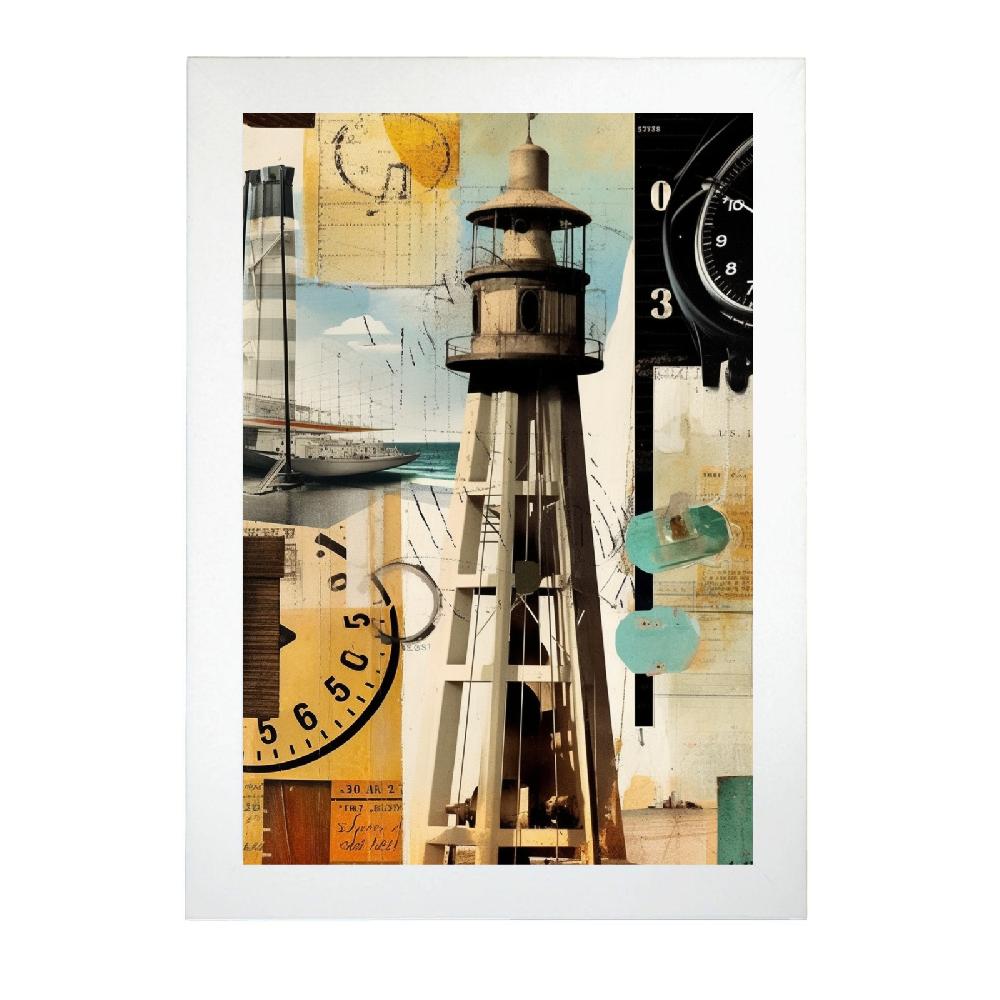 Nacnic Póster De Collage Vintage - Póster