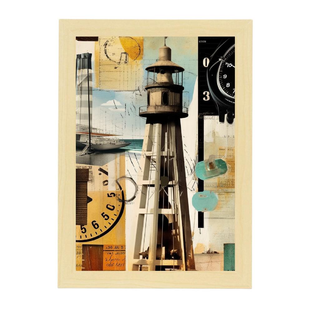 Nacnic Póster De Collage Vintage - Póster
