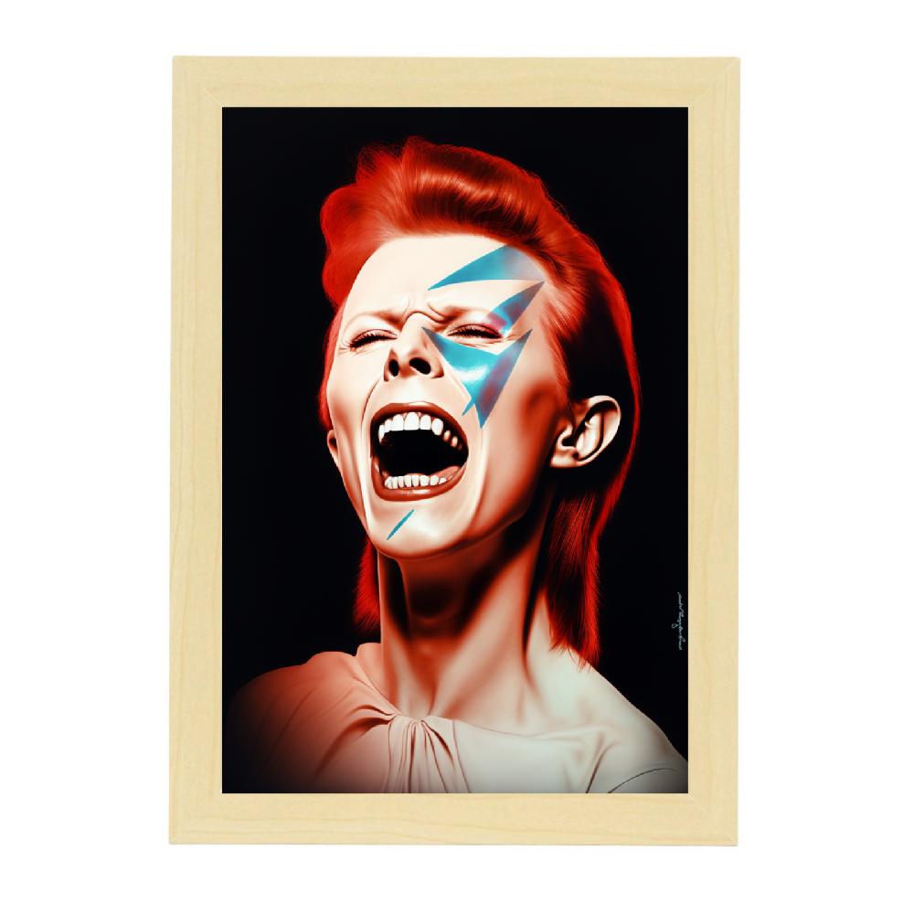 Nacnic Póster De David Bowie Aladdin Sane Art