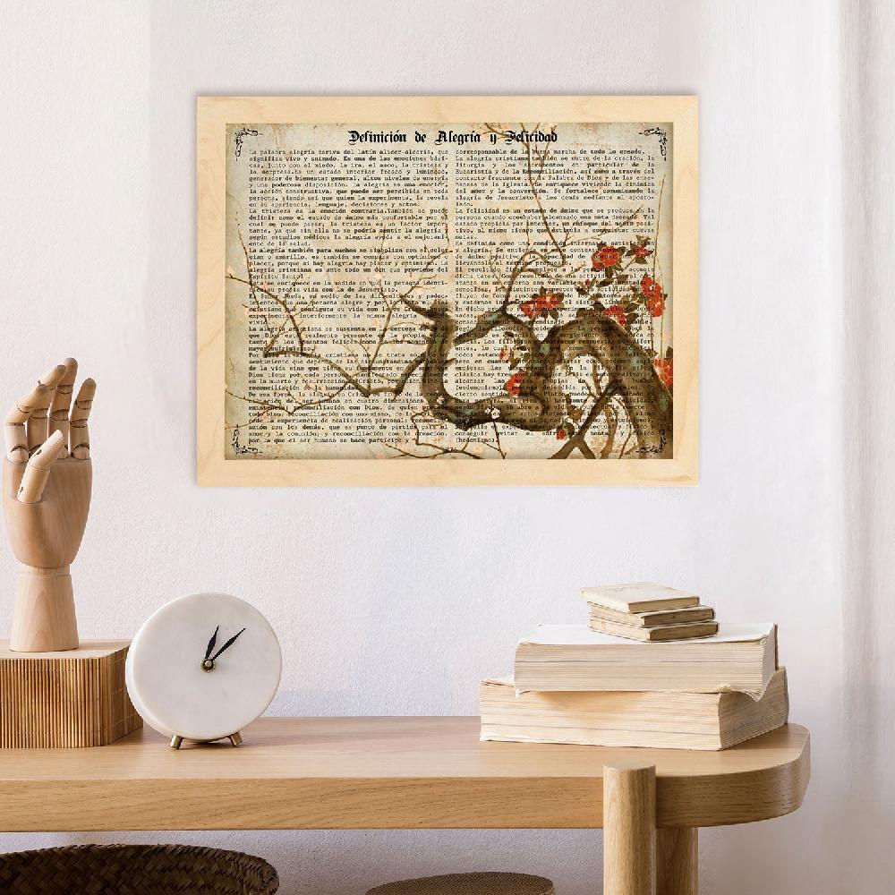 nacnic Póster de Diseños Japoneses y Almendro